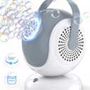 Joyfuture Bubble Machine - Automatic Bubbles Blower for Kids, Toddlers - 360° Oscillation & 75° Adjustment, Bubble Toys with LED Light - Gifts for Boys, Girls, Easter, Outdoor, Birthday, Party Use