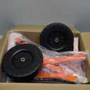 Albott Ride On Sand Digger Excavator Toys Working Crane with 8 inches Wheels and 360 Rotation Seat (Orange)