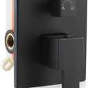 SKOWLL Shower Valves Wall Mount 2 Function Single-Handle Valve Rough-in Shower Control Mixer Kit Dual Function Bathroom Valve Diverter Kit, Matte Black
