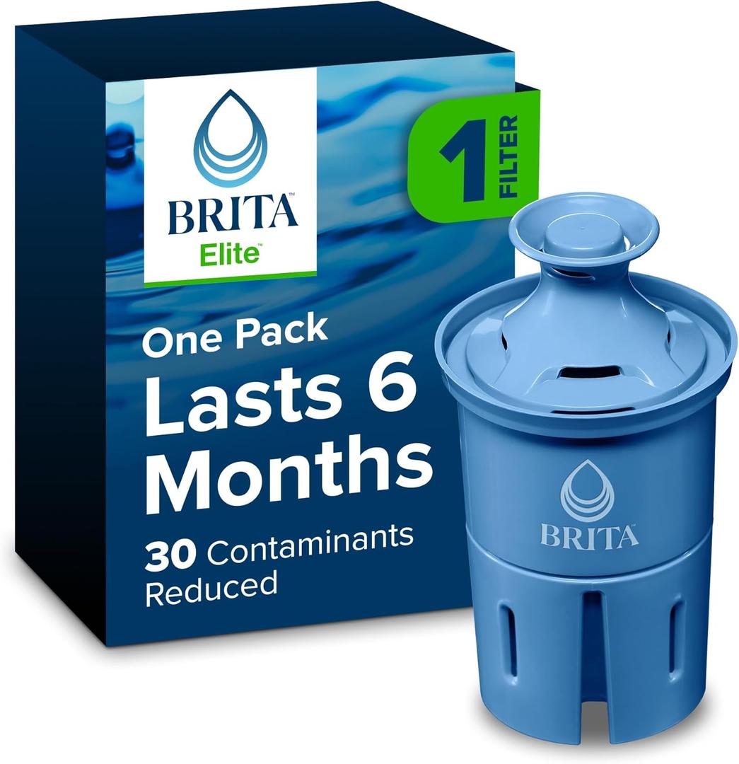 Brita Elite Water Filter Replacement for Pitchers and Dispensers, NSF Certified to Remove 99% of Lead, 1 Count