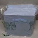 13x13x13 storage cube bins (Set of 10) Fabric storage cubes with 10 Labels Window Cards & a Pen, storage cubes 13x13, Collapsible 13 inch cube storage bins, Cubby Organizer Boxes, Pastel Blue