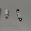 Car Led Bulb, Led Combination Set of 24 Sets, Used for Car Interior/Indoor Map Dome/ Trunk / License Lights, Etc. (White)