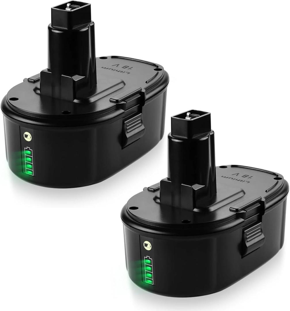 energup 2Pack 18V 7000mAh Li-ion Replace for Dewalt 18V Battery xrp baterias, DC9096 DC9098 DC9099 DE9098 DW9095 DW9096 DW9098 DE9503 DC9182, for 18Volts Dewalt Batteries