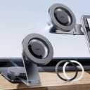 ESR for MagSafe Car Mount, Magnetic Car Mount,Dashboard/Tesla Touchscreen Phone Holder, Magnetic Phone Holder for Car, for iPhone 16/16e/15/14/13/12, S25,Charging Not Supported(2 Metal Rings included)