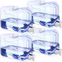 Drink Dispenser for Fridge Refrigerator Plastic Reusable Water Dispensers Bottle with Spigot BPA Free for Party Outdoors Home Office Activities(2 Gallon)