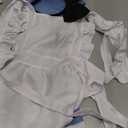 Irtysh Girl Blue Dress White Apron Halloween Cosplay Costume With Bow Hair Band Stockings Set (11-12 Years)