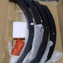 Luxo Abode Retro Style 5 Piece Dining Table Set with Extendable Freely AdjustableRound Table and 4 Chairs, Full Assembly Required and Easy Clean, for Dining Room, Kitchen, Black Oak