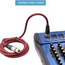 Premium XLR Male to Female 3 Pin Plug Nylon Braided Shielded Professional Mic Audio Balanced Cable for Recording Applications,Mixers,Speaker Systems (2m/6ft)