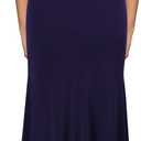 WOOSEA Women's High Neck Split Bodycon Mermaid Evening Cocktail Long Dress (M)