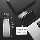 KEMEI Mini Hair Trimmer Compact, Portable Cordless Clipper for Men and Women, Precision Haircut and Shaving Tool Silver, Battery Powered and Travel Friendly, Silver