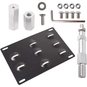 Front Bumper Tow Hook License Plate Mount Bracket Holder Replacement for A4 S4 A5 S5 A7