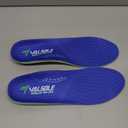 VALSOLE Heavy Duty Support Pain Relief Orthotics - 220+ lbs Plantar Fasciitis High Arch Support Insoles for Men Women, Flat Feet Orthotic Insert, Work Boot Shoe Insole, Absorb Shock with Every Step (MEN 10-10 1/2 | WOMEN 12-12 1/2--(286mm), Blue-xva227)