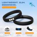 EKZ High-Elastic Silicone Patella Strap: Ergonomic Knee Band for Patellar Tendon Support, Pain Relief, Anti-Slip Design for Tendonitis, Running, Basketball, Jumping Sports, Unisex, 2-Pack (Black M)