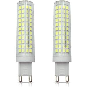 Lxcom Lighting G9 LED Corn Bulb 2 Pack 15W 120W Equivalent 136 LEDs Daylight White 6000K G9 Bi-Pin Base 1500LM for Home Lighting