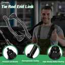 2PC Front Outer Driver & Passenger Side Tie Rod Compatible with Fit for Kia Forte Forte5 Forte Koup 2014 2015 2016 2017 2018#OE ES801064 ES801065