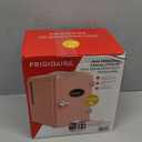 Frigidaire Pink Mini Personal Fridge Cooler, 1 Gal Capacity fits Six Cans, Includes Plugs for Home Outlet & DC Charger - 9.84" D x 7.09" W x 10.35" H