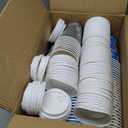 100 Pack 16 oz Winter Disposable Coffee Cups with Lids,Gingerbread Man Snowflakes Cups for Hot and Cold Beverages,Coffee,Tea,Water,Juice