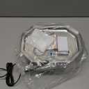 Cat Water Fountain Stainless Steel 108oz/3.2L, APAUK Automatic Pet Fountain Dog Water Dispenser with Water Level Window, Quiet Cat Fountain for Drinking, Inside with Replacement(1 Filter&1 Sponge)