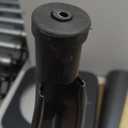 24 Inch Metal Bar Stools, Backless Industrial Bar Stool with Wood Seat, Stackable Counter Height Bar Stools Set of 4 for Kitchen Island, Restaurant, Bar (Black)