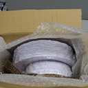 DaYammi 150Pcs White Plastic Plates & Gold Plastic Silverware, White Disposable Plates for Party Include 30 Dinner Platos,30 Dessert Platos,30 Golden Knives,30 Gold Forks,30 Spoons for Wedding Party