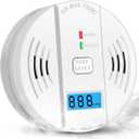 Carbon Monoxide Detectors, CO Detector Battery Powered, Carbon Monoxide Alarm with Sensitive CO Sensor,CO Alarm with Digital Display & Sound Warning for HomeKitchenWarehouse (01-white)