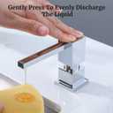 Sink Soap Dispenser for Kitchen Sink (Chrome), All Brass Built-in and Refill from Top Design,Metal Hand Soap & Dish Soap Copper Pump