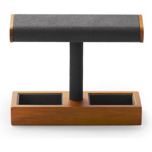 Oirlv Solid Wood Watch Display Stand T-bar Watch Stand for Men and Women Jewelry Accessory Organizer for Store and Home(SM19102)
