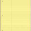 Ampad Dual Pads PAD,DUAL,LAWRULED,LTR,CAN (Pack of15)