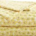 Betsey Johnson - King Bed Sheets, Soft & Lightweight Bedding, Fade & Wrinkle Resistant (Sunflower Field Yellow, King)