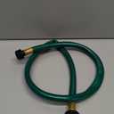 Garden Hose Leakproof for Gardener: 1/2 PVC Water Hoses with GHT Fittings - 3 FT No Kink and Flexible for Outdoor (Green)