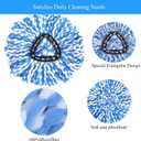 [ 5 Pack ]Mop Heads Replacements, Spin Mop Replacement Head Deep Cleaning Machine Washable and Easy-to-Replace,Spin Mop Refill Replacement Head 100% Microfiber,Mop Head Compatible with O Ceda EasyWrin