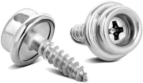 3/8" Boat Canvas Snaps, Marine Grade Boat Cover Snaps Stainless Steel Screws, 3/8" Socket Snap with Stainless Steel 3/8" Screw, 30 PCS