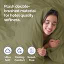 Duvet Cover Full Size Set - Extra Soft Full Duvet Cover 80" x 90" with 2 Pillow Shams - Hotel Luxury, Easy Care & Fade Free w/ Zipper Closures & Ties - All Season, Comfy and Breathable (Sage Green)