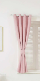Solid Pink Curtains 83 Inches Long Baby Pink Blackout Curtain Panels/Drapes for Girls Bedroom Decor Grommet Room Darkening Thermal Insulated for Baby Nursery, 83x42Inc, Pack  Of 1