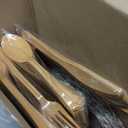 Fill Touch 350 Pcs Camping Wood Set Spoon Fork For Camping Party