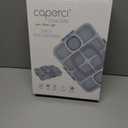 Caperci Original Snackle Box Container - 10-Compartment Divided Snack Serving Tray with Lid & Handle, Built-in 2 Dressing Containers, Leak-Proof, Dishwasher Safe, BPA-Free (Sky Blue)