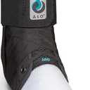 Med Spec ASO Ankle Stabilizer Lace Up Ankle Brace Sprain Support Black,M