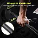 AboveGenius 45 lb Barbell Weight Set, Adjustable Workout Bar