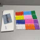 100 Pcs Colored Clothes Pins Wooden, Colored Clothespins for Crafts 2.9 Inch, Clothing Pins for Hanging Classroom