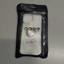 Tnarru Designed for iPhone Air Case with Stand [Magnetic Ring Holder Kickstand] Soft TPU Bumper Non-Yellowing Anti-Scratch Lightweight Slim for iPhone Air Case Silver and Clear (iPhone Air [6.5 Inch])