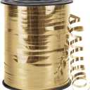 500 Yards Metallic Shiny Curling Ribbon with Spool, 1/5" Curly Ribbons - Perfect for Gift Wrapping, Florist Flowers, Birthday Party Decorations, and Balloon String Ribbon in Champagne Gold