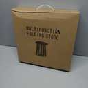 Camping Toilet Retractable Portable for Adults Kids, Adjustable Height Potty with Lid Foldable Design for Hiking, Car Travel, Truck, RV, Boating, Road Trips, Beach (Black)