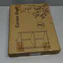 Wisuce Corner Shelf, 100% Real Bamboo Shower Corner Shelves Free Standing Shelf Storage Organizer for Bathroom Living Room Kitchen (Brown, 3 Tier)