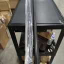 Ivilon Drapery Window Curtain Rod - End Cap Style Design 1 Inch Pole. 72 to 144 Inch Color Black