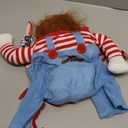 Pet Deadly Doll Dog Costume, Novelty Halloween Christmas Costumes Funny Dog Cosplay Outfits Cute Clothes for Small Medium Large Dogs Cats Party Dress Up Cool Puppy Costumes Scary Spooky Apparel Blue