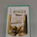 eLinkSmart Fingerprint Door Knob Lock, Smart Keyless Entry With Code Keypad Handle, Electronic Biometric Security Locking Lever for Bedroom Interior Indoor Room - Gold