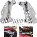 AUFER Chrome 4-Point Docking Hardware Kit Compatible with for Harley Touring Road King Road Glide Street Glide Electra Glide 2009-2013
