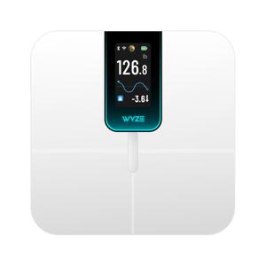 Wyze Scale Ultra, Smart Scale with 4.3" Color Display, Digital Bathroom Scale for Body Weight BMI Muscle Mass Composition, Wi-Fi & Bluetooth Body Fat Scale with Heart Rate- White