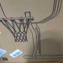 2-in-1 Pool Volleyball Net&Pool Basketball Hoop 51" Height Pool Set,Inground 16FT Pool Volleyball Net or Pool Basketball Hoop Poolside Combo for Summer Party Games,Includes 4 Balls