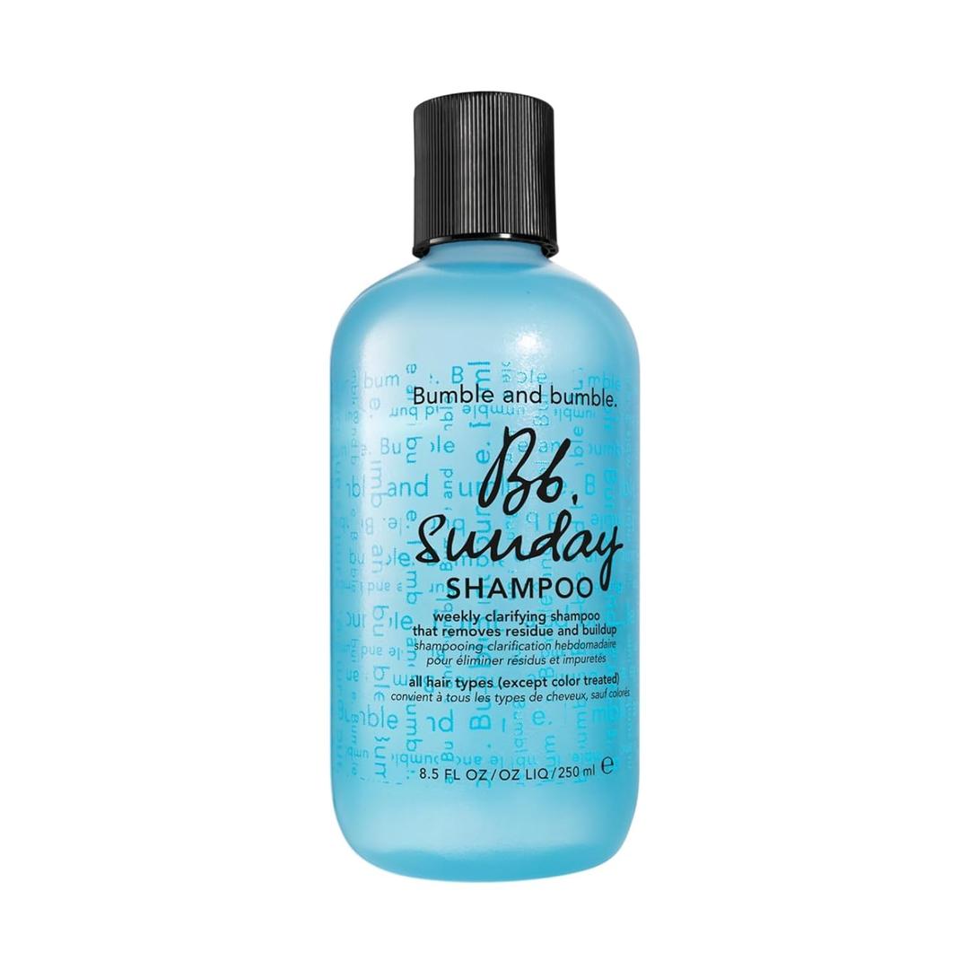 Bumble and bumble. Sunday Weekly Clarifying Shampoo | Removes Residue, Excess Oil + Pollutants | Color Safe | Curly, Wavy, Straight, 8.5 FL Oz